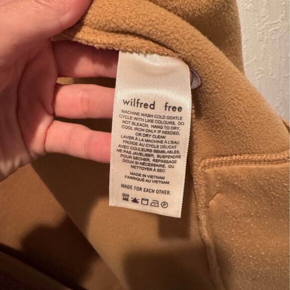 Wilfred Aritzia Teddy Sherpa Verrier Jacket, Size Large - Picture 5 of 5